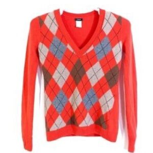 24. Red extra small wool, J.Crew sweater